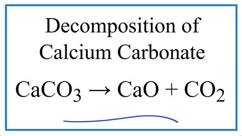 Caco3 Decomposition