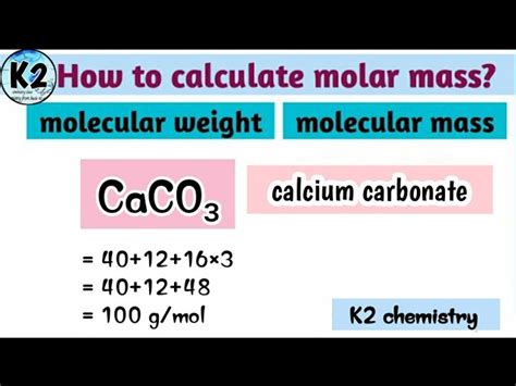 Caco3 Molar Mass
