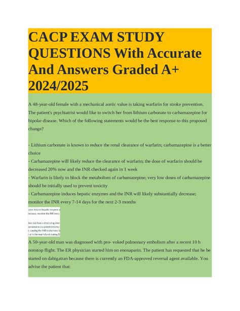 Full Download Cacp Exam Study Guide 