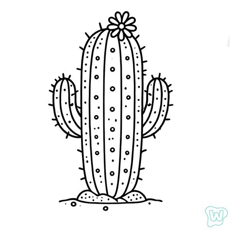Cactus Para Colorear