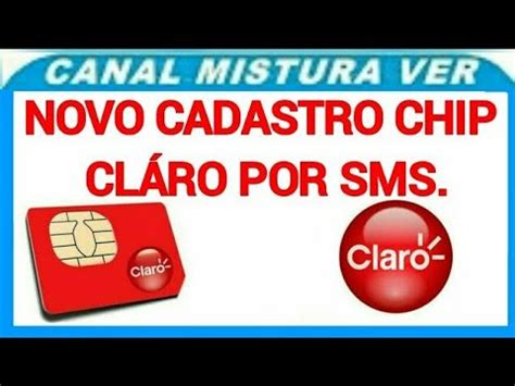 cadastrar chip claro por sms