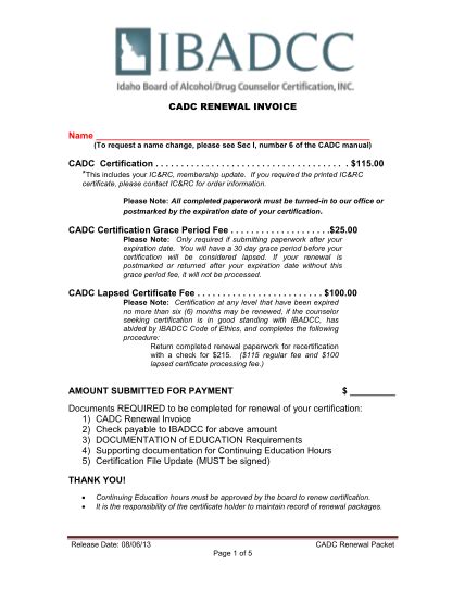 Cadc Manual Application Forms Ibadcc