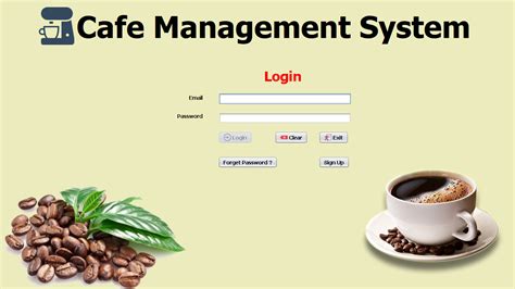 cafe management system