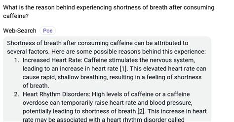 caffeine and shortness of breath correlation? Survivalist Forum