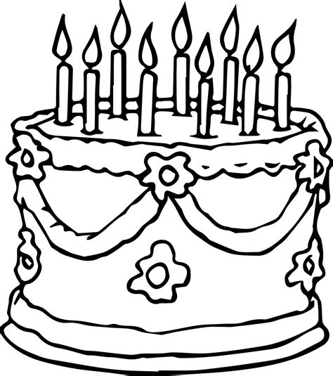 Cake And Birthday Cake Coloring Pages Playing Learning Color By Number Birthday Cake - Color By Number Birthday Cake