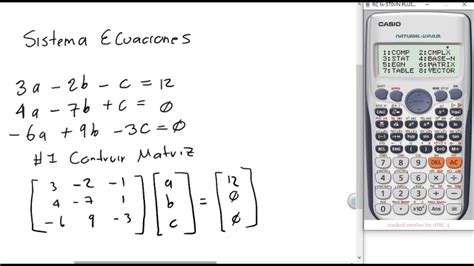 calculadora 3x3 con parametros