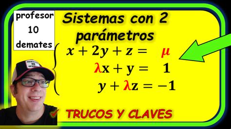 calculadora sistemas parametros discutir