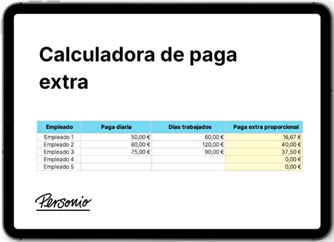 Calcular Paga Extra