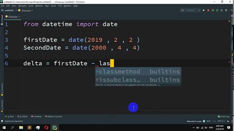 calculate number of weeks between 2 dates python