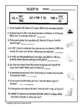 Calculate Velocity Worksheets Kiddy Math Calculating Velocity Worksheet - Calculating Velocity Worksheet