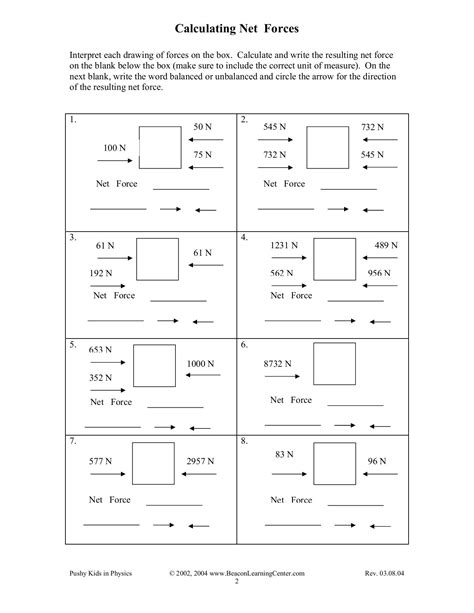 Calculating Net Forces Worksheets K12 Workbook Net Force Worksheet 6th Grade - Net Force Worksheet 6th Grade
