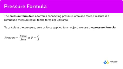 Calculating Pressure Worksheet   Pressure Formula Gcse Maths Steps Examples Amp Worksheet - Calculating Pressure Worksheet