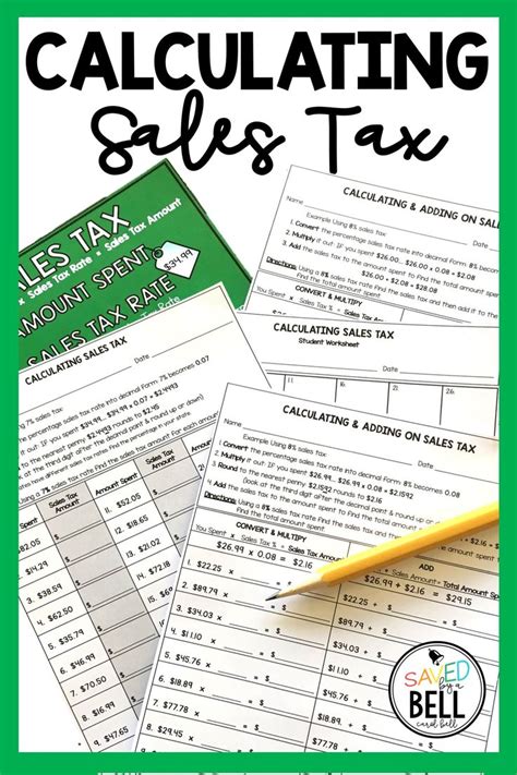 Calculating Sales Tax Worksheets For Students Twinkl Ca Tax Worksheet For Students - Tax Worksheet For Students