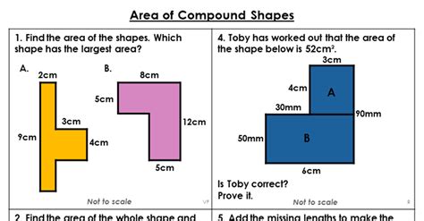 Calculating The Area Of Compound Shapes Worksheet Pack Worksheet 69 Area Of Composite Shapes - Worksheet 69 Area Of Composite Shapes