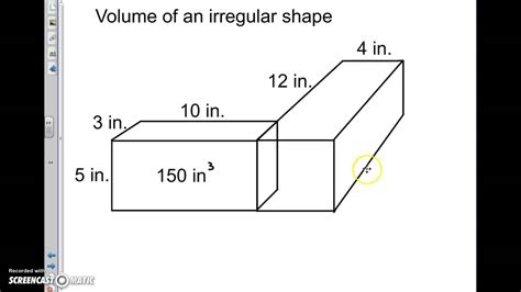 Calculating The Volume Of Irregular Shapes Youtube Finding Volume Of Irregular Shapes - Finding Volume Of Irregular Shapes
