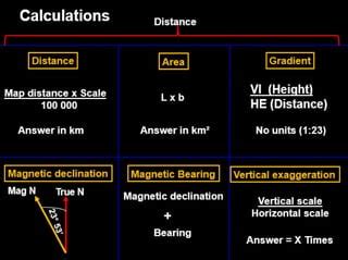 Calculations Formulas Of Geography Mapwork Grade 10