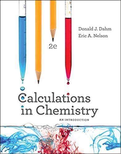 Read Calculations In Chemistry An Introduction 