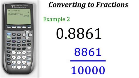 Calculator Change Decimal To Fraction Changing Decimals To Fractions - Changing Decimals To Fractions