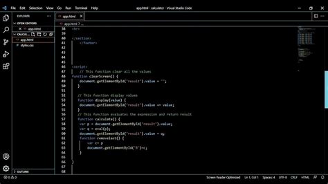 Calculator Code In Visual Studio