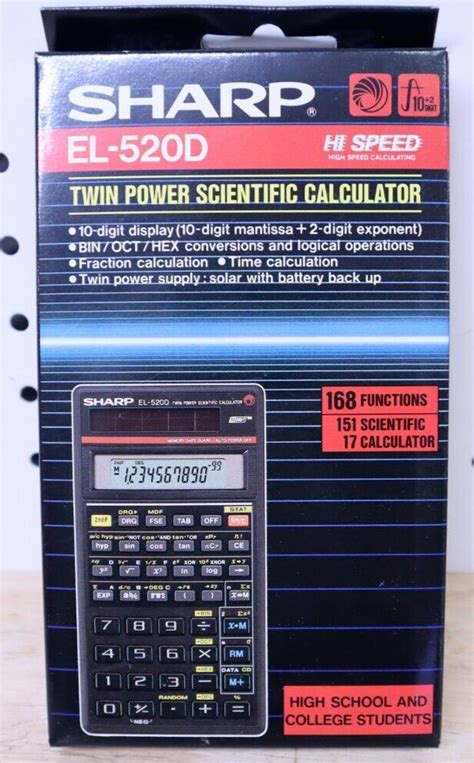 calculators/Sharp EL-520D - calculator.org