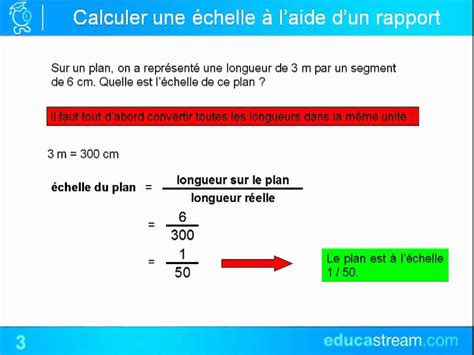 Calculer Les Echelles
