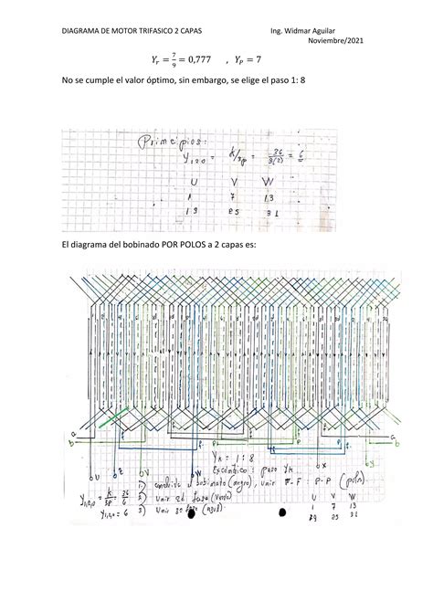 calculo bobinado motor
