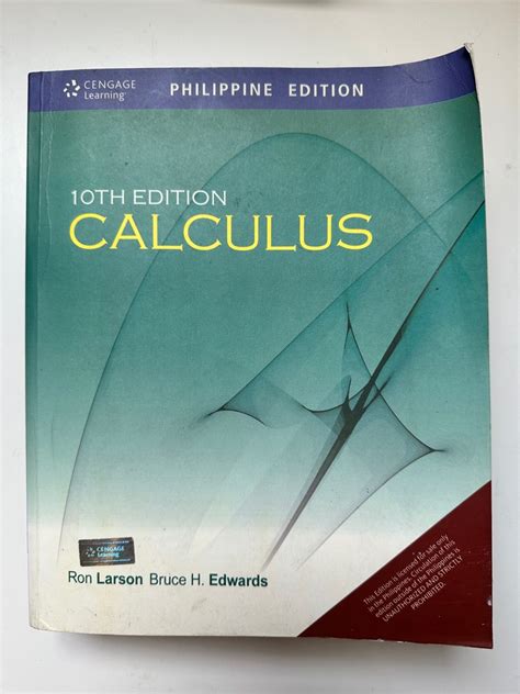 Calculus 10th Edition Larson