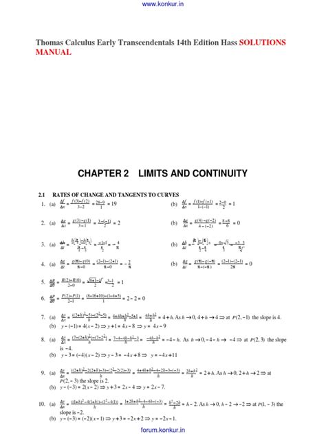Calculus 14th Edition Solutions