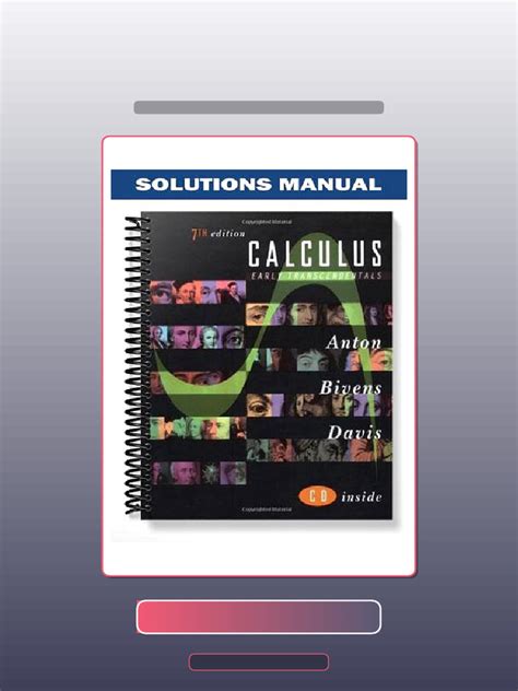 Calculus 7th Edition Anton E Book