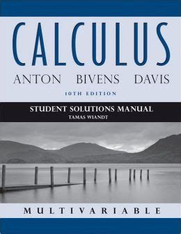 Calculus 7th Edition Anton Solution Manual