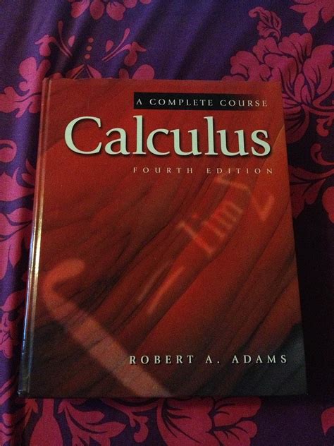 Calculus A Complete Course Adams Solution 7th