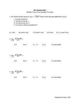Calculus Ab Clue Problem Packet Answers