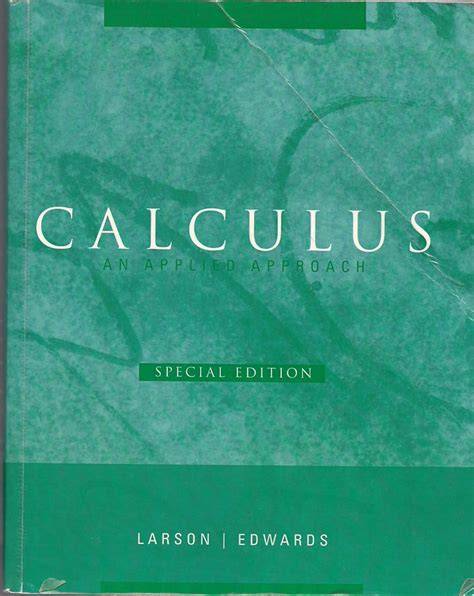 Calculus An Applied Approach