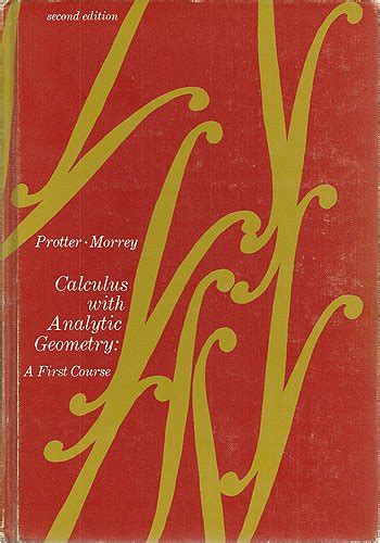 calculus and analytic geometry protter and protter
