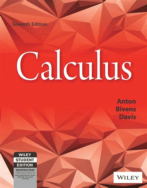 Calculus By Howard Anton 7th Edition