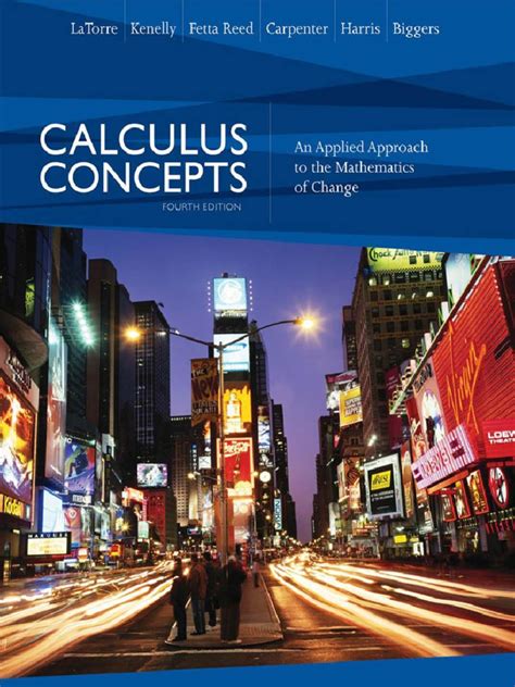 Calculus Concepts An Applied Approach To The Mathematics Of Change