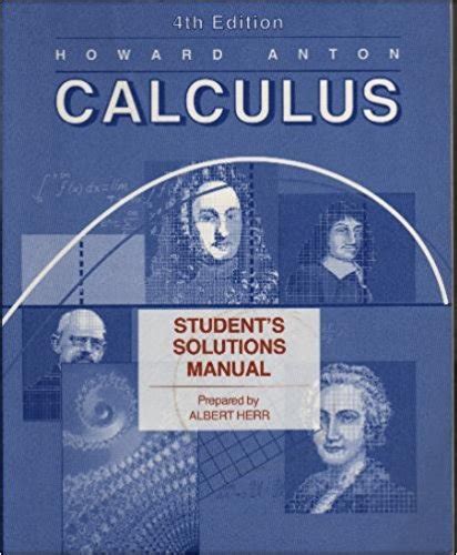 Calculus Howard Anton Solution Manual 6th Edition