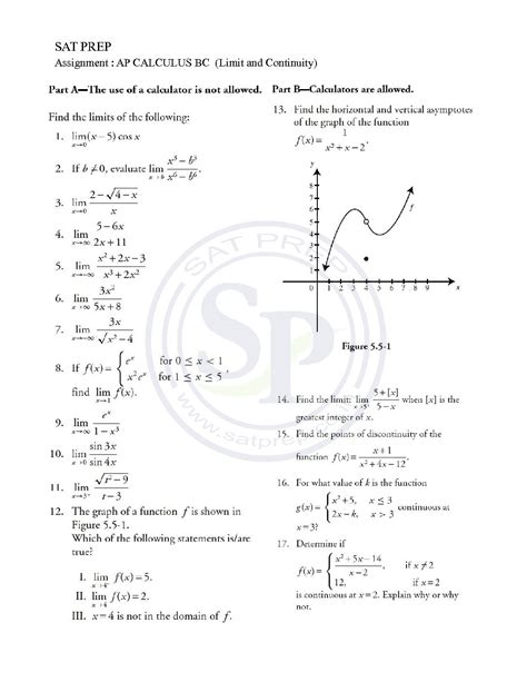 Calculus Limits And Continuity Test Answers