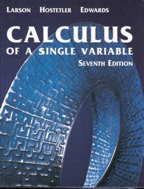 Calculus Single Variable Larson 7th Edition Solutions