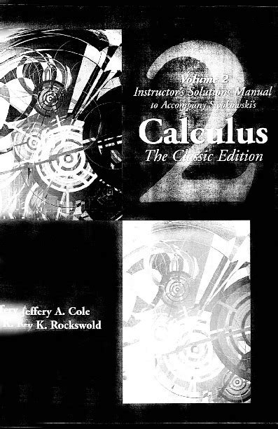 Calculus Solutions Manual 2 Edition