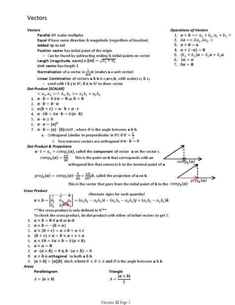 Read Online Calculus 3 Study Guide 