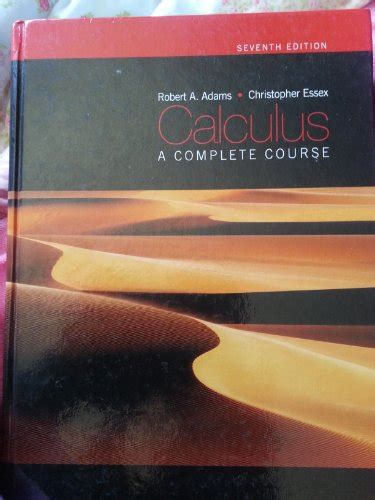 Download Calculus A Complete Course 7Th Edition By Robert Adams 