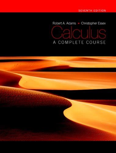 Read Online Calculus A Complete Course 7Th Edition Solutions Pdf 