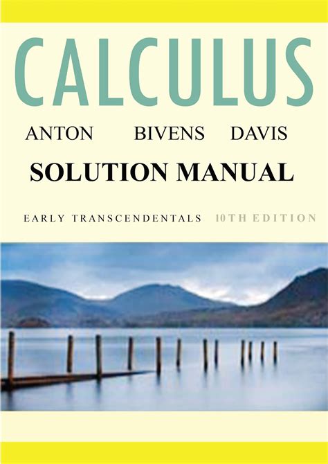 Download Calculus By Howard Anton 6Th Edition Solution 