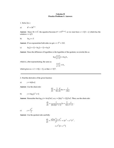 Download Calculus Chapter 2 Practice Test 