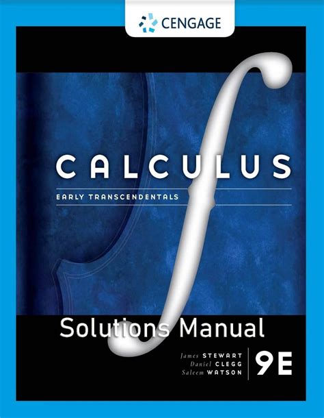 Read Online Calculus Early Transcendentals 9Th Edition Solutions Manual 