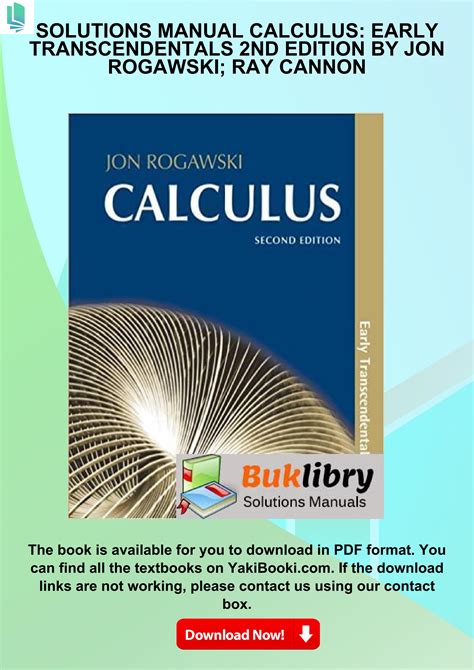 Full Download Calculus Early Transcendentals Rogawski Solutions Manual Pdf 