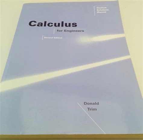 Read Calculus For Engineers Donald Trim Solution Manual Pdf 