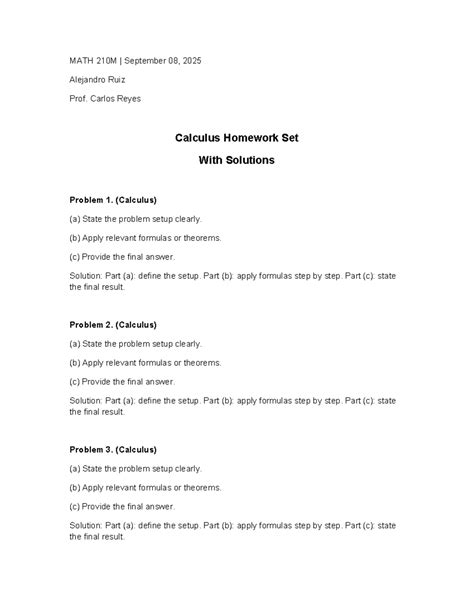 Read Calculus Homework Solutions 