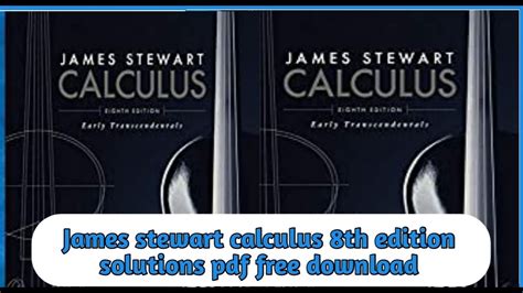 Full Download Calculus Solution Manual James Stewart Pdf 